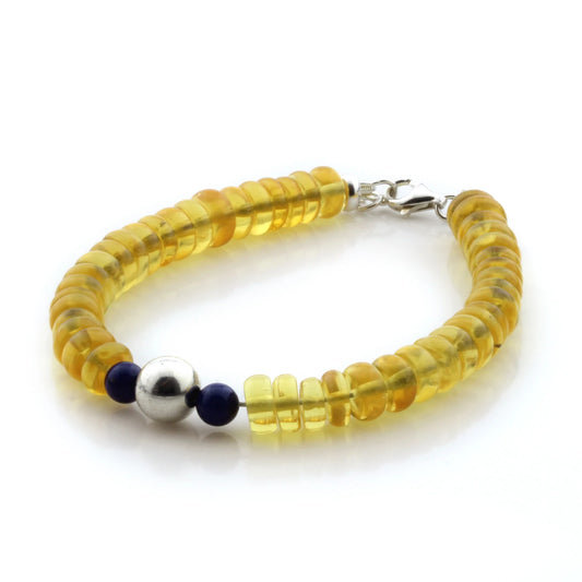 Gelang Amber Dewasa Dengan Perak. SBB23
