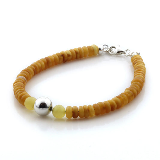 Gelang Amber Dewasa Dengan Perak. SBB24