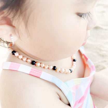 KALUNG BAYI MUTIARA DENGAN BALTIC AMBER. P4