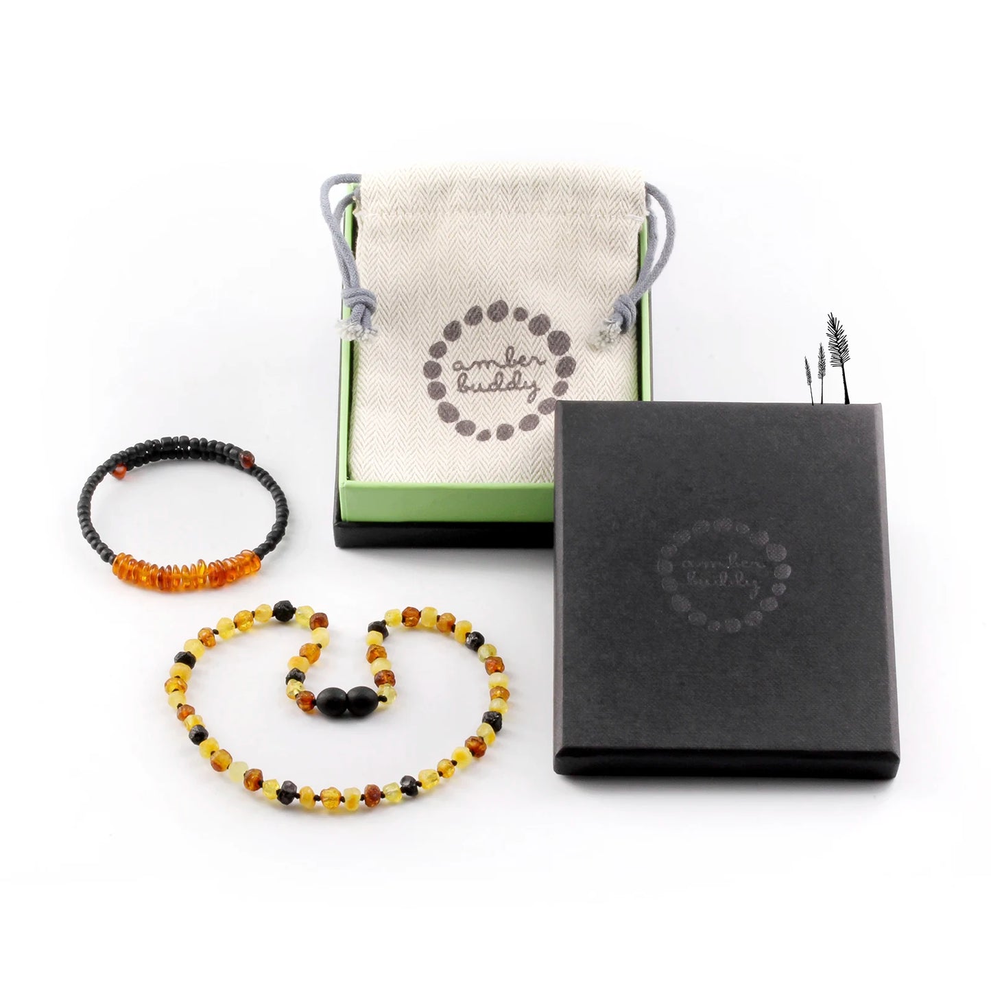 KALUNG AMBER UNTUK BAYI TUMBUH GIGI XB54M2-RAW
