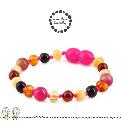 SET BAYI AMBER DENGAN PINK JADE. LE578