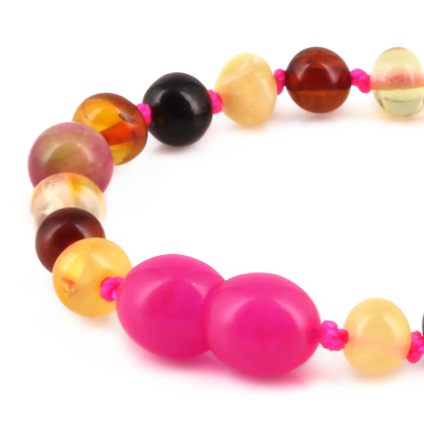 SET BAYI AMBER DENGAN PINK JADE. LE578