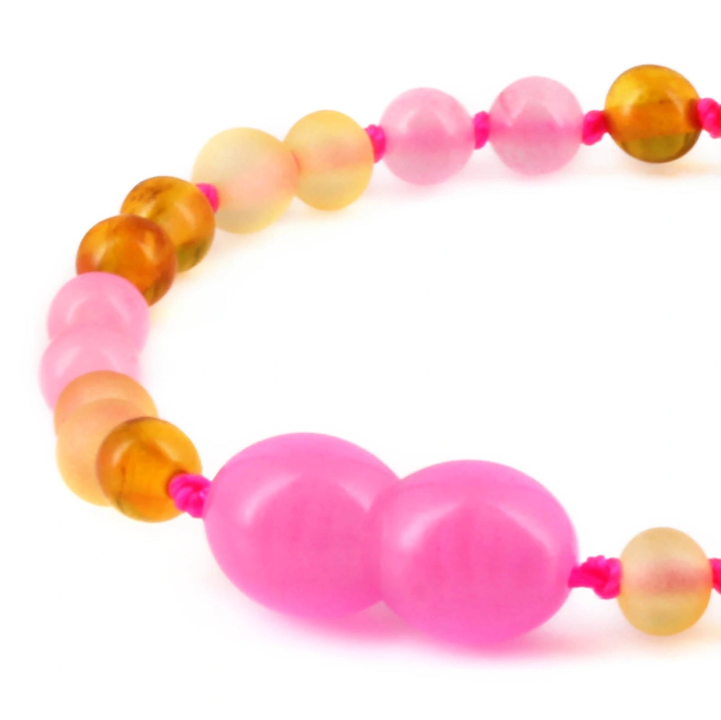 SET BAYI AMBER DENGAN PINK CHALCEDONY. LE580
