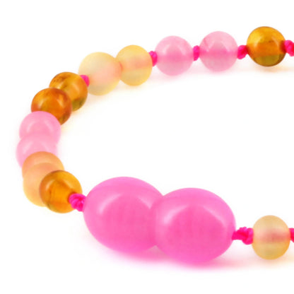 SET BAYI AMBER DENGAN PINK CHALCEDONY. LE580