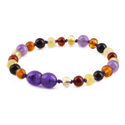 SET AMBER UNTUK DEWASA KOMBINASI AMETHYST - BLE264
