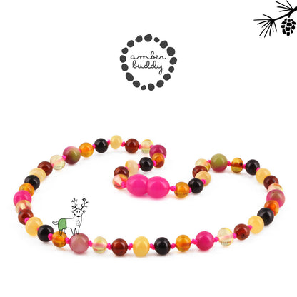 SET BAYI AMBER DENGAN PINK JADE. LE578
