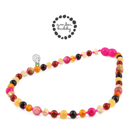 SET BAYI AMBER DENGAN PINK JADE. LE578