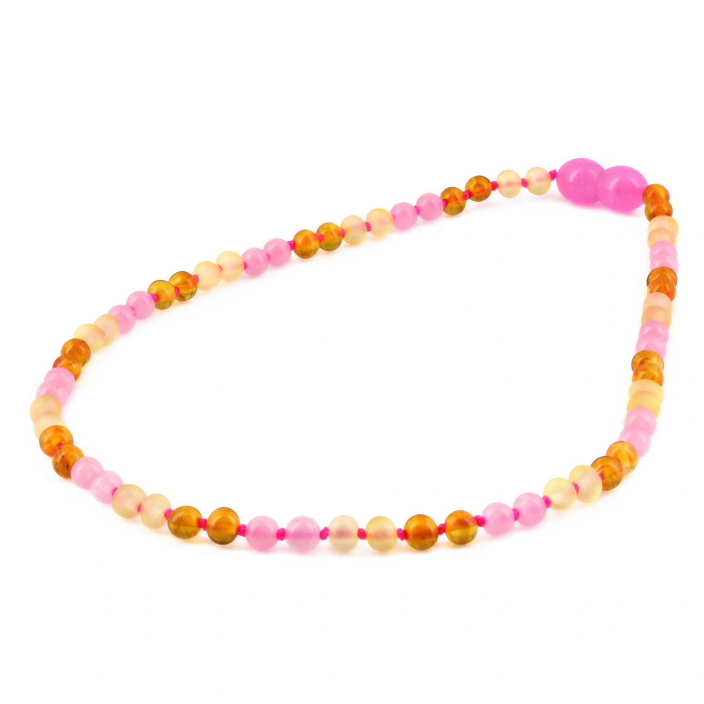 KALUNG BAYI AMBER DENGAN PINK CHALCEDONY. LE580