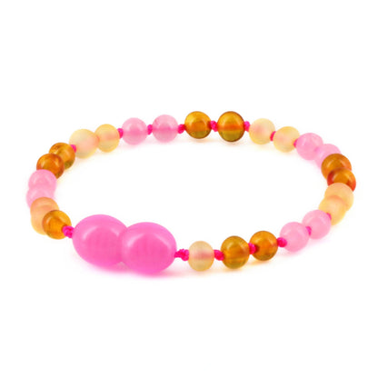 SET BAYI AMBER DENGAN PINK CHALCEDONY. LE580