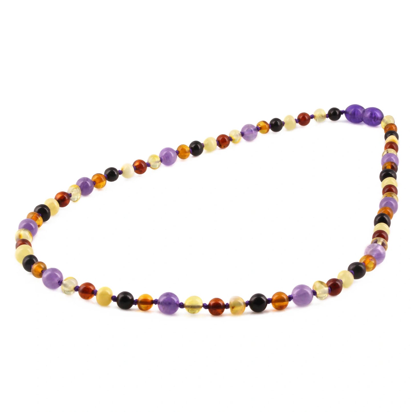 KALUNG DEWASA AMBER DENGAN AMETHYST. BLE264