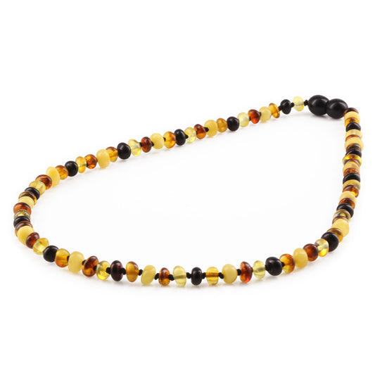 KALUNG AMBER JUNIOR MULTICOLOUR GLOSSY 38CM. 5X3MM
