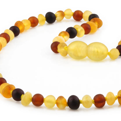 KALUNG AMBER BAYI MULTICOLOUR MATTE 32CM. 4X3MM