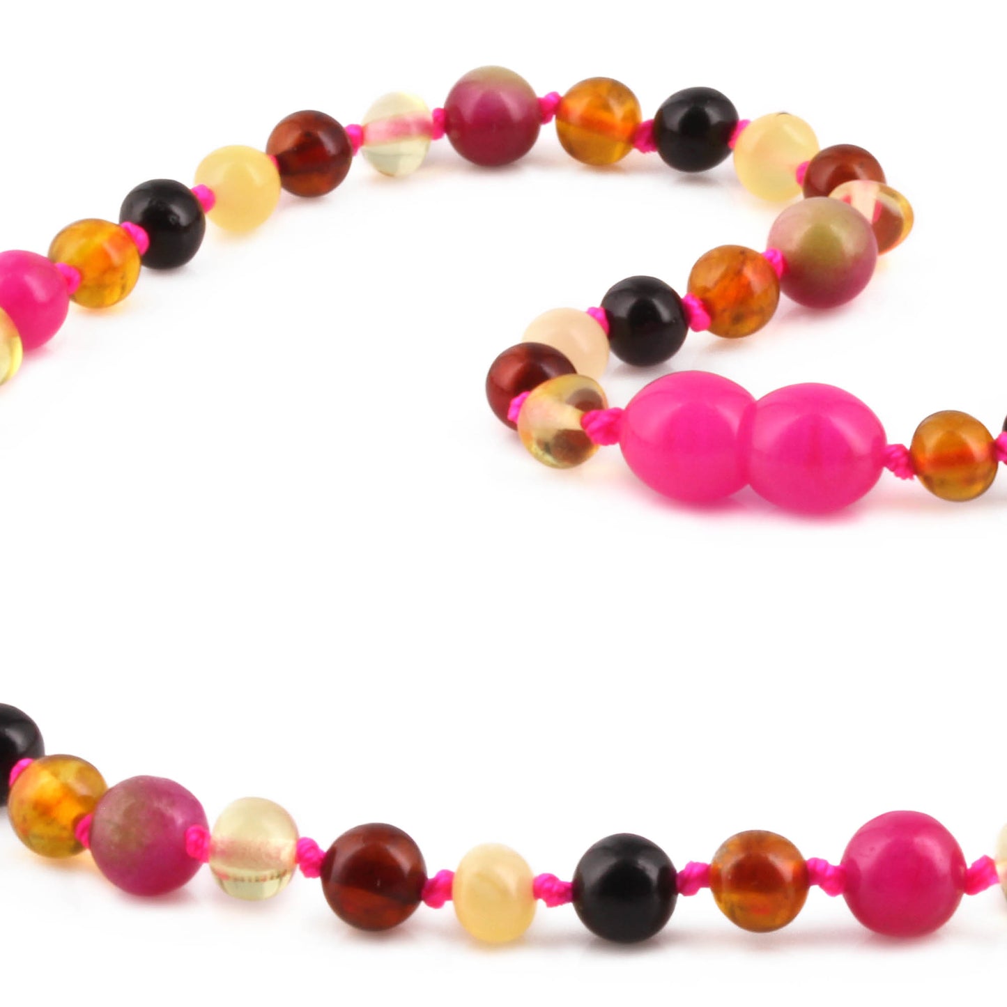 KALUNG AMBER JUNIOR DENGAN PINK JADE. JN118