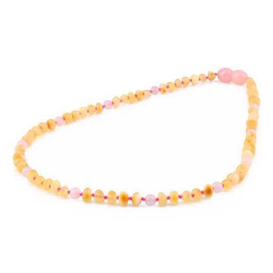 KALUNG JUNIOR AMBER DENGAN MORGANITE. JN115