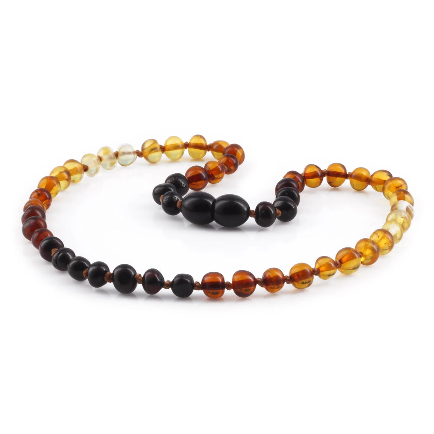 KALUNG & GELANG AMBER BAYI RAINBOW GLOSSY 32CM & 14CM. 5X4MM