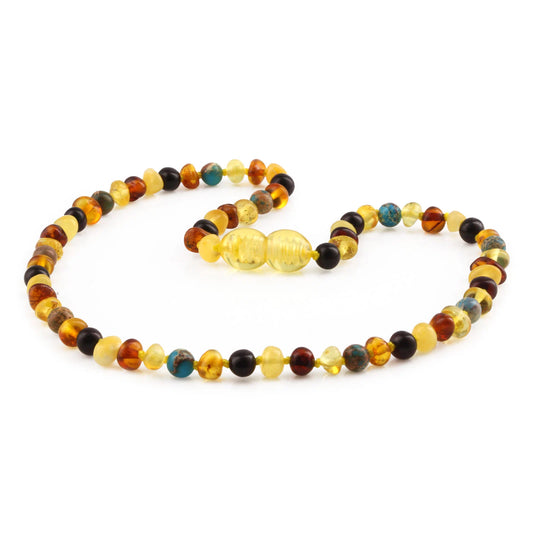KALUNG BAYI AMBER DENGAN LAKE BLUE IMPERIAL JASPER. LE474-S