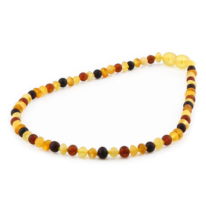 KALUNG AMBER BAYI MULTICOLOUR MATTE 32CM. 4X3MM