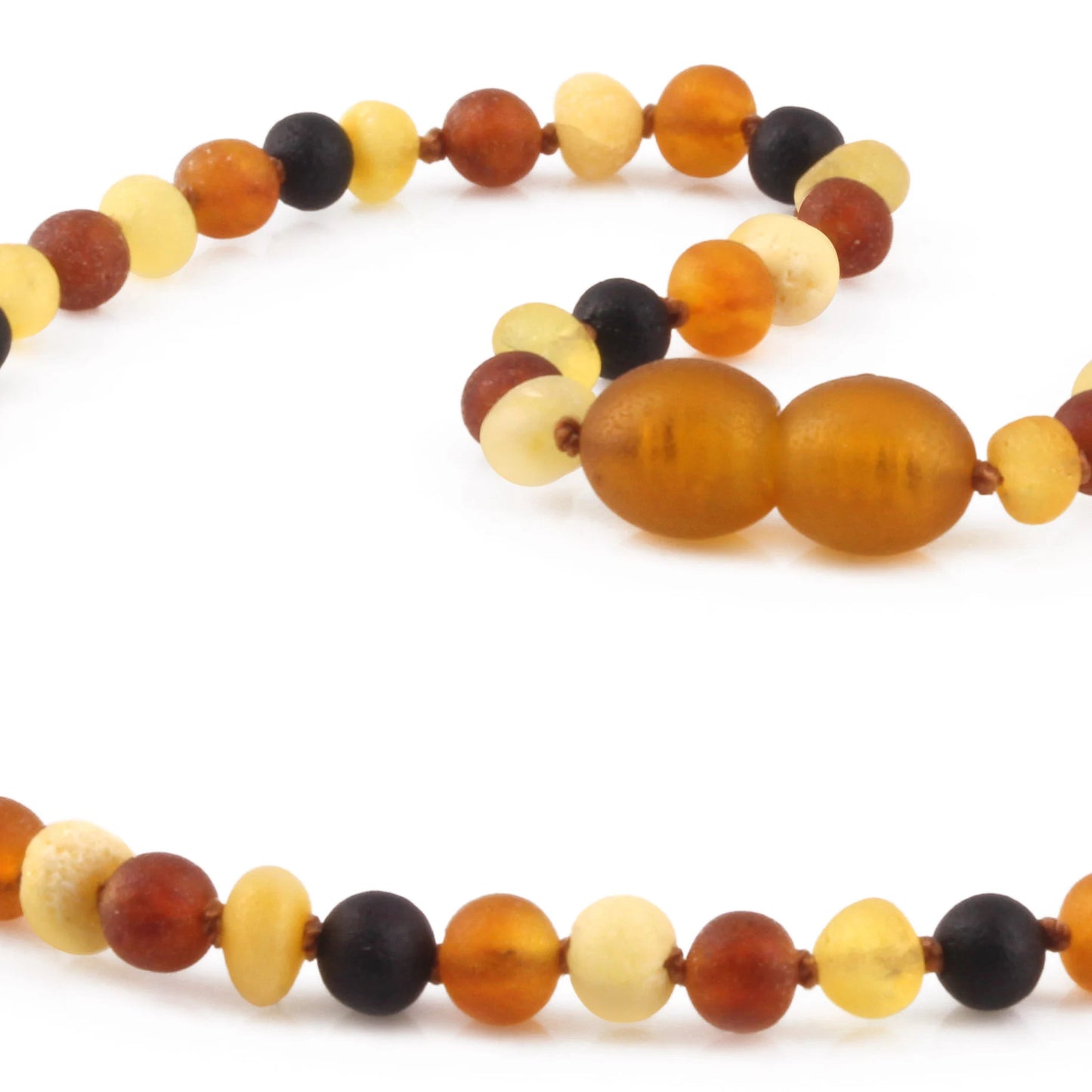 KALUNG AMBER BAYI MULTICOLOUR MATTE 32CM. 4X3MM