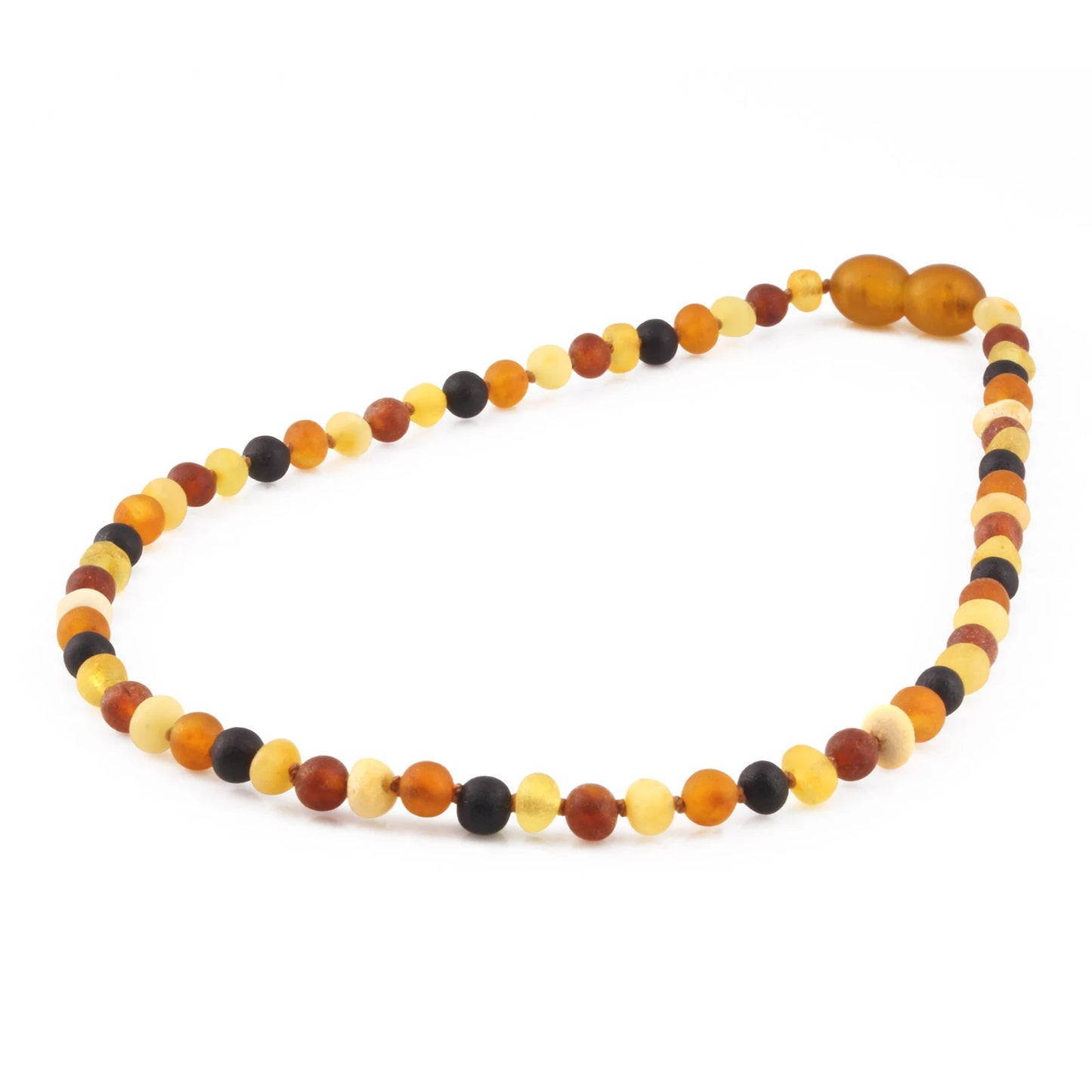KALUNG AMBER BAYI MULTICOLOUR MATTE 32CM. 4X3MM