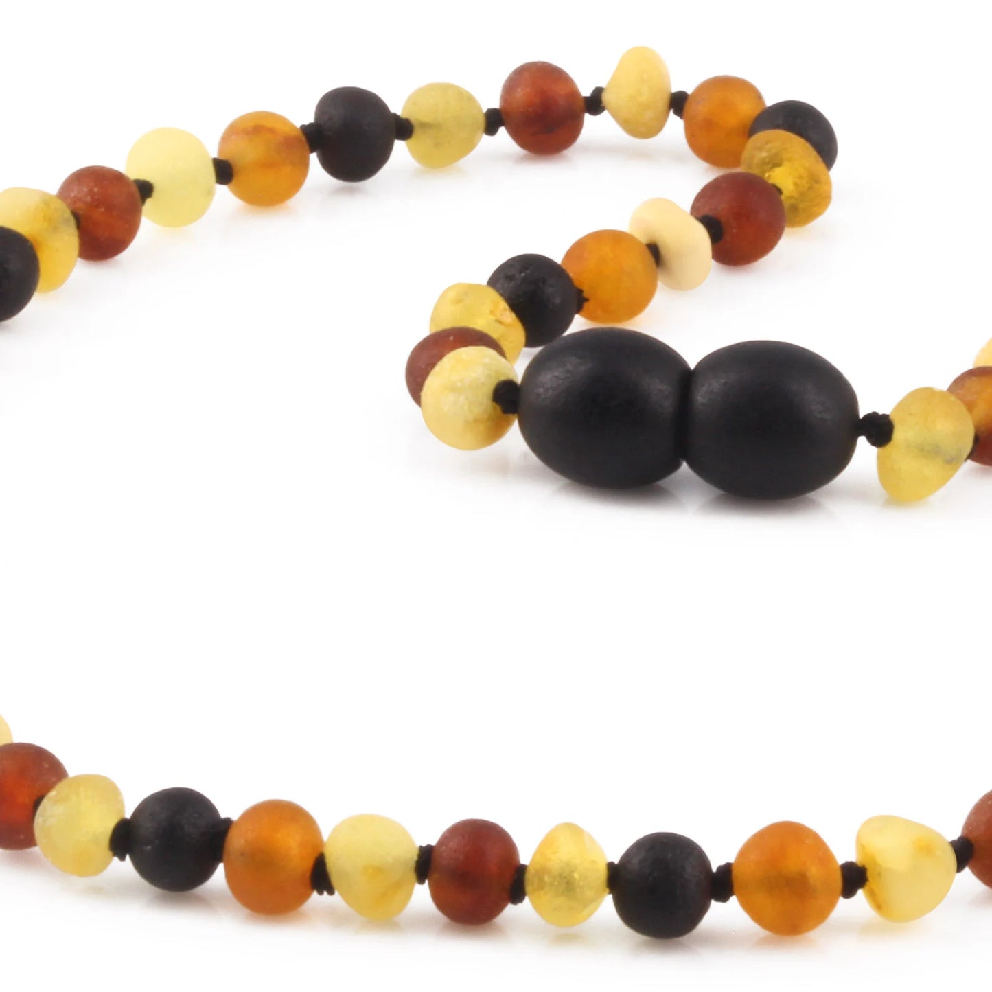 KALUNG AMBER BAYI MULTICOLOUR MATTE 32CM. 4X3MM
