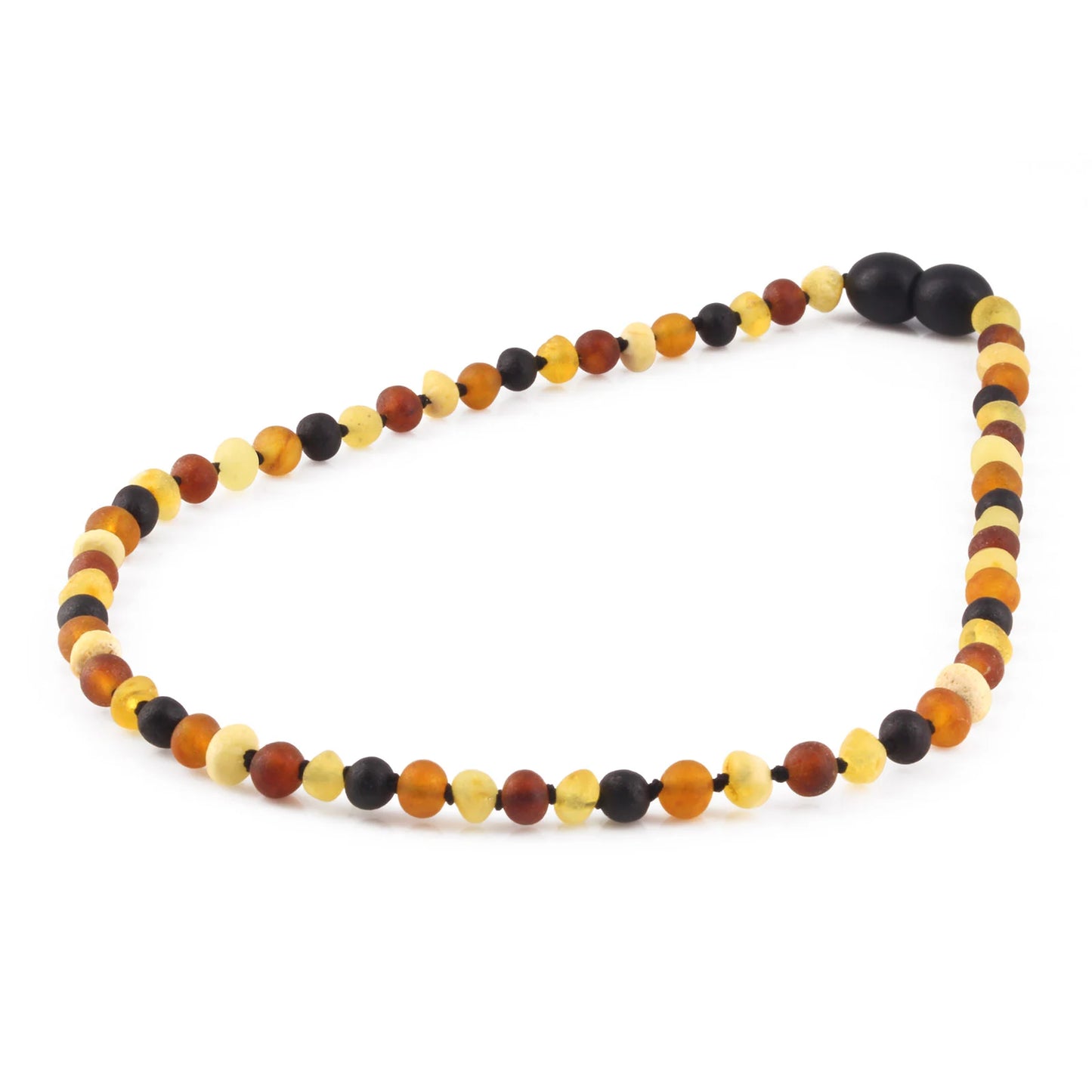 KALUNG AMBER BAYI MULTICOLOUR MATTE 32CM. 4X3MM