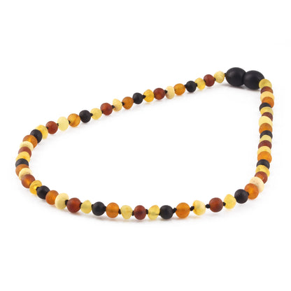 KALUNG AMBER BAYI MULTICOLOUR MATTE 32CM. 4X3MM