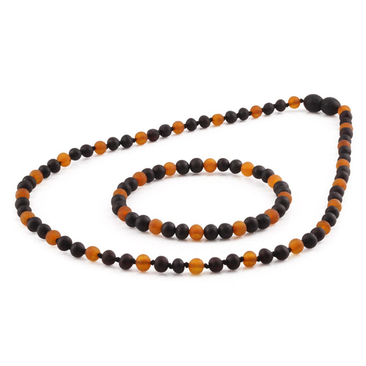 KALUNG DAN GELANG BALTIC AMBER UNTUK DEWASA. BLE252
