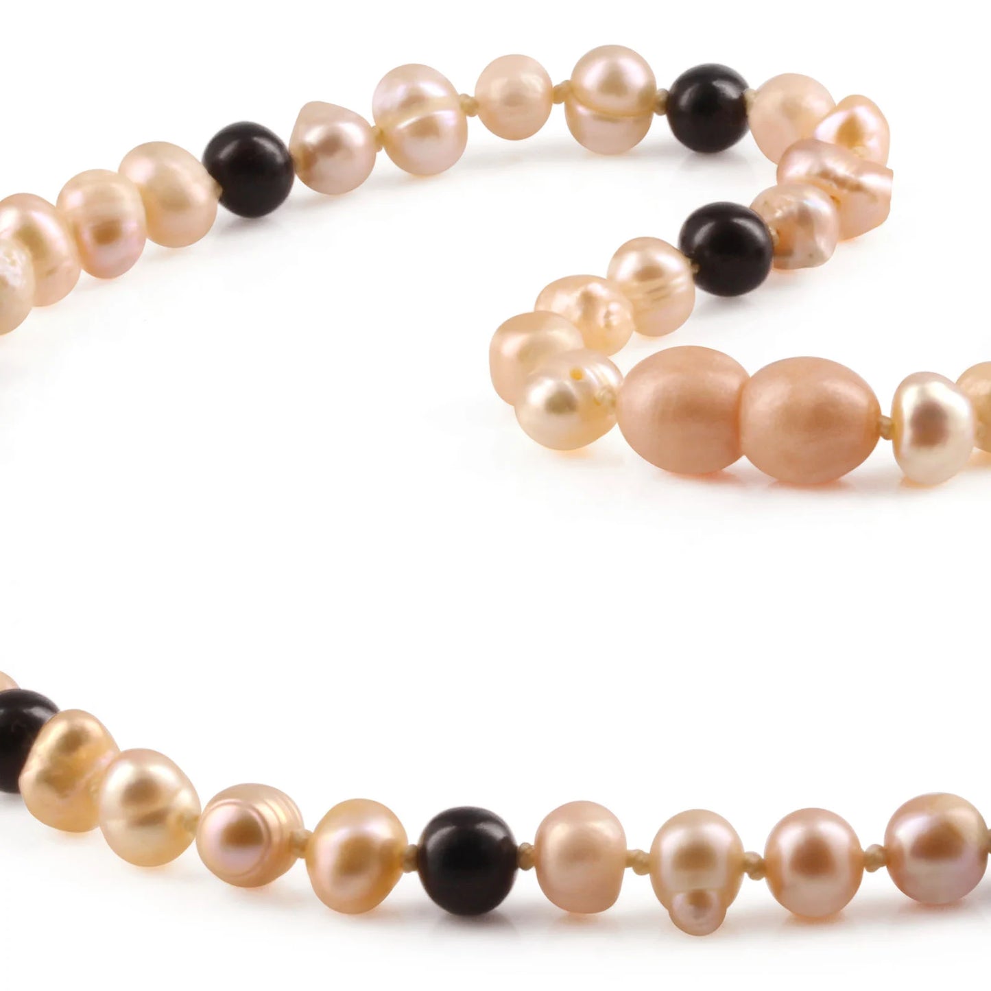 KALUNG MUTIARA DENGAN BALTIC AMBER UNTUK DEWASA. P4