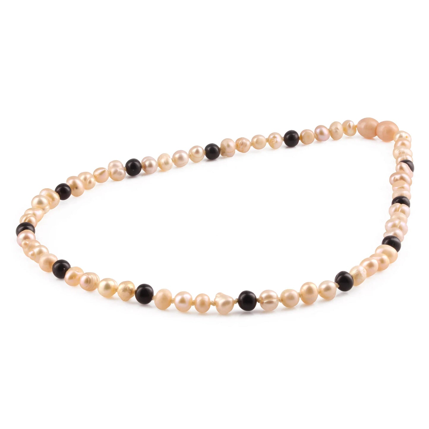 KALUNG MUTIARA DENGAN BALTIC AMBER UNTUK DEWASA. P4