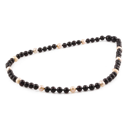 KALUNG AMBER DENGAN PINK PEARL UNTUK DEWASA. P3