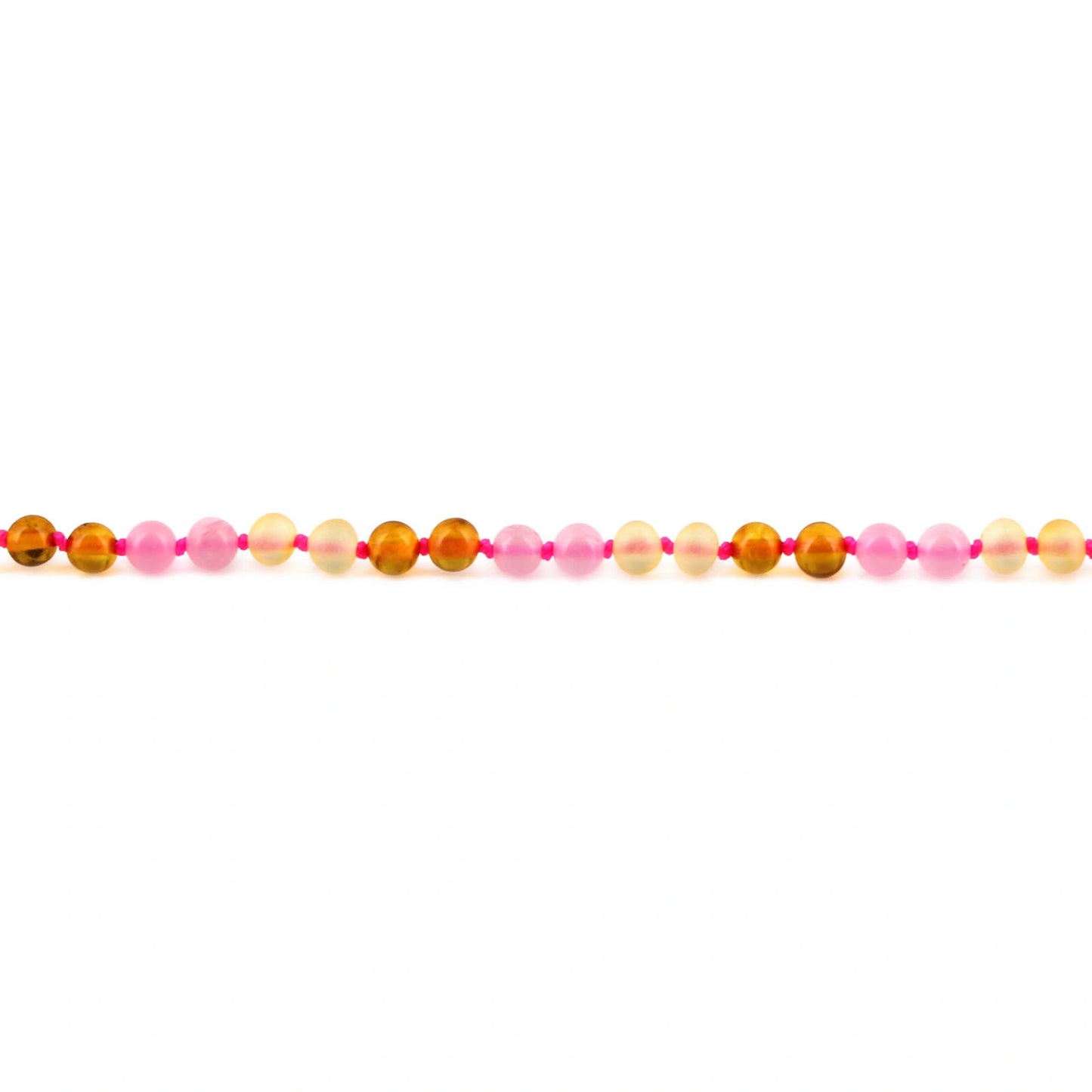 KALUNG BAYI AMBER DENGAN PINK CHALCEDONY. LE580