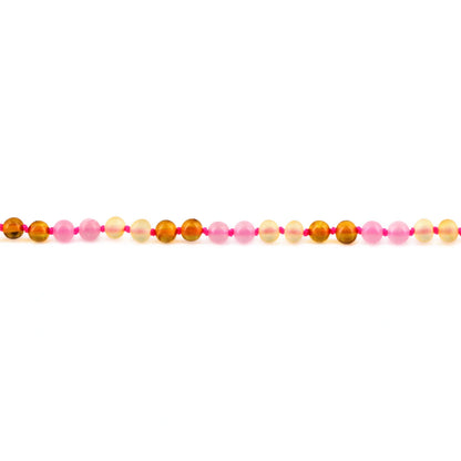KALUNG BAYI AMBER DENGAN PINK CHALCEDONY. LE580