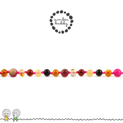 KALUNG AMBER JUNIOR DENGAN PINK JADE. JN118