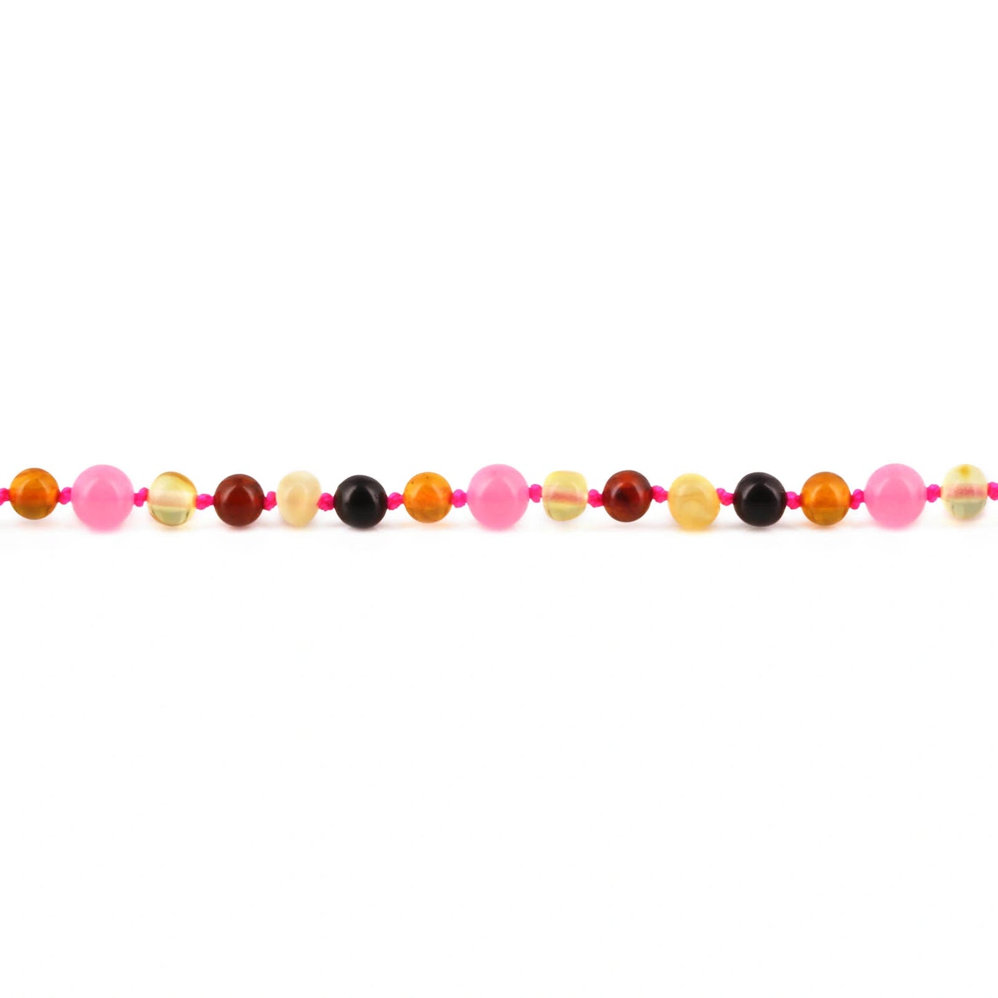 KALUNG JUNIOR AMBER DENGAN PINK CHALCEDONY. JN120
