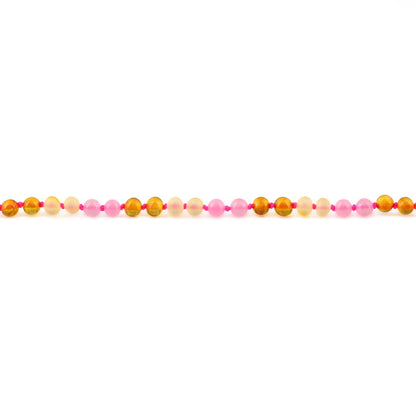 KALUNG JUNIOR AMBER DENGAN PINK CHALCEDONY. JN121