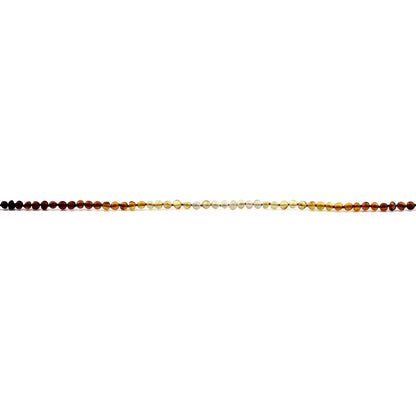 KALUNG AMBER BAYI RAINBOW GLOSSY 32CM. 5X4MM