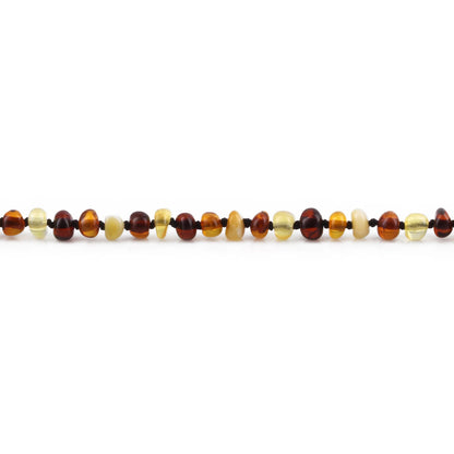 GELANG AMBER BAYI MULTICOLOUR GLOSSY 14CM. 4X3MM