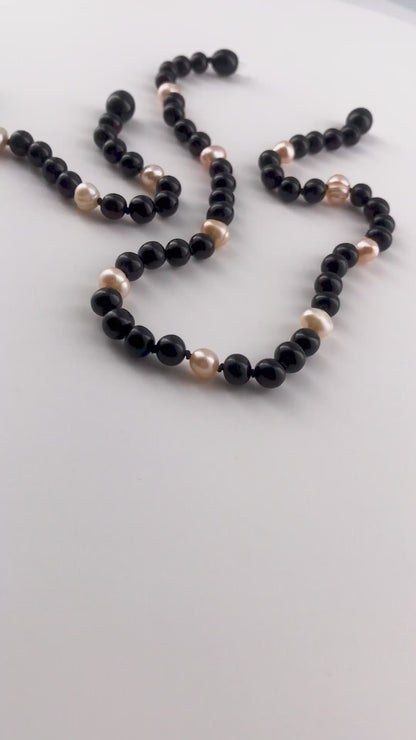 SET BAYI AMBER DENGAN PINK PEARL. P3
